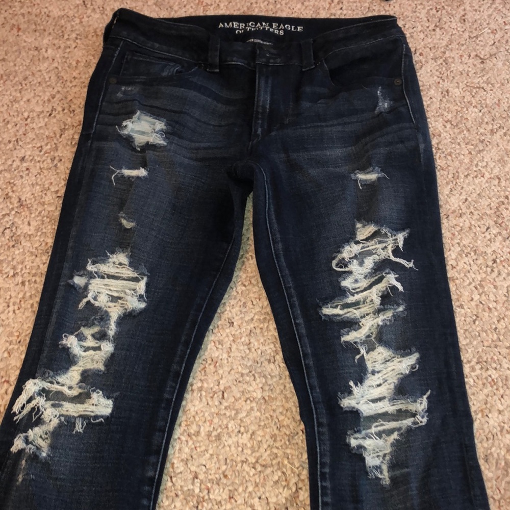 american eagle ripped jeans